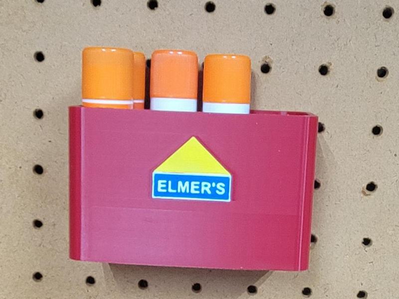 Elmer's Glue 6g Tube Holder for Peg Board