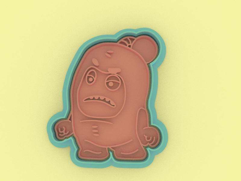 Jeff Oddbods Cookie Cutter - Jeff Oddbods cookie cutter
