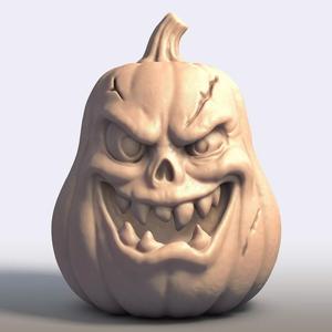 Monster Pumpkin Halloween Sculpture