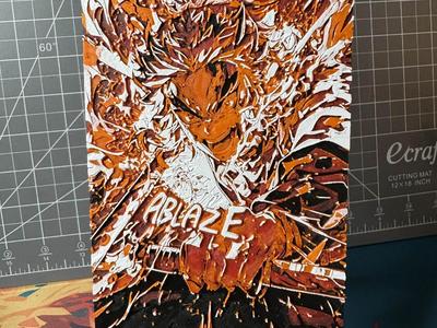 Hueforge kyojuro Rengoku Ablaze (Demon Slayer)