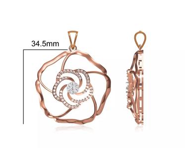 Women Unique Pendant STL OBJ FBX JCD Details