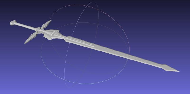 Sword Art Online Dark Repulser Sword Assembly