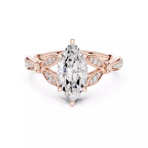 12x6mm Marquise Cut Diamond Engagement Ring 3DM STL Video