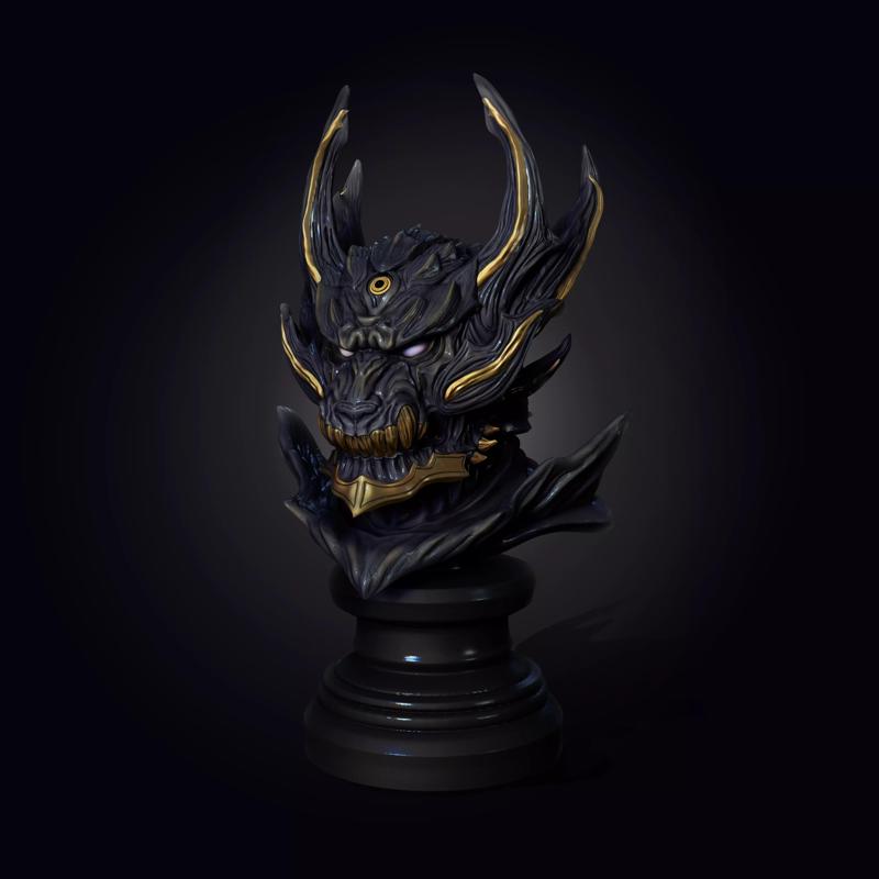 Kiba the Dark Knight Bust pre supported