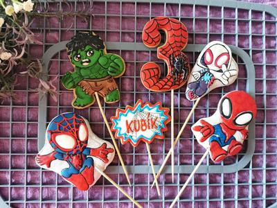 spidey team cutter cookie