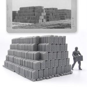 Hundreds of 5-Gallon Jerry Cans, Objective Marker, WW2 Wargaming Scatter Terrain