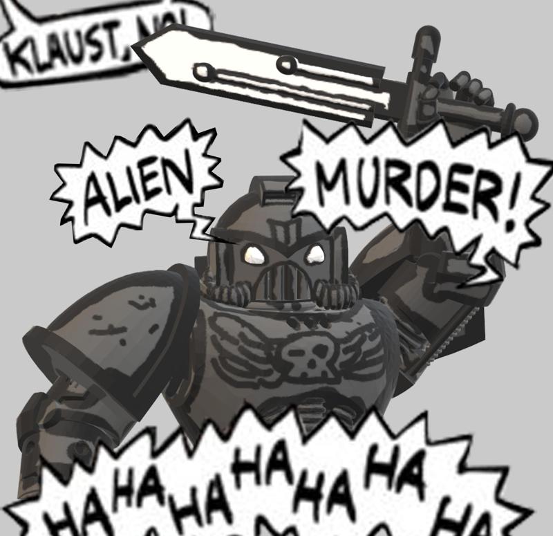 Big brothers comic style marine helmet head