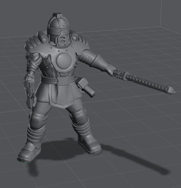 imperial navy breachers sergants with powersword and chainsword