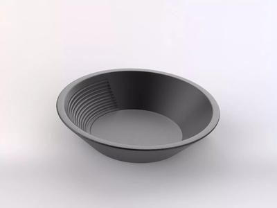 Gold Pan Panning Keychain