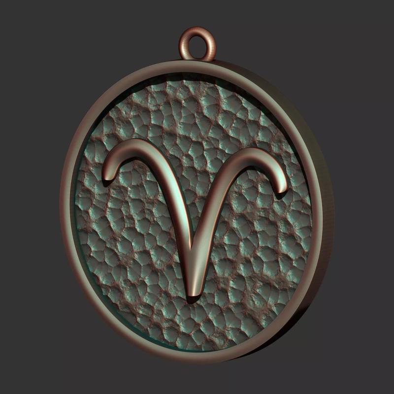 Aries Sign Pendant