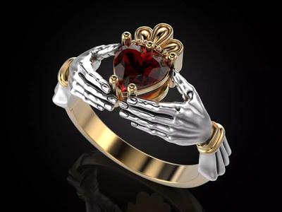 Claddagh Ring Heart in Hands