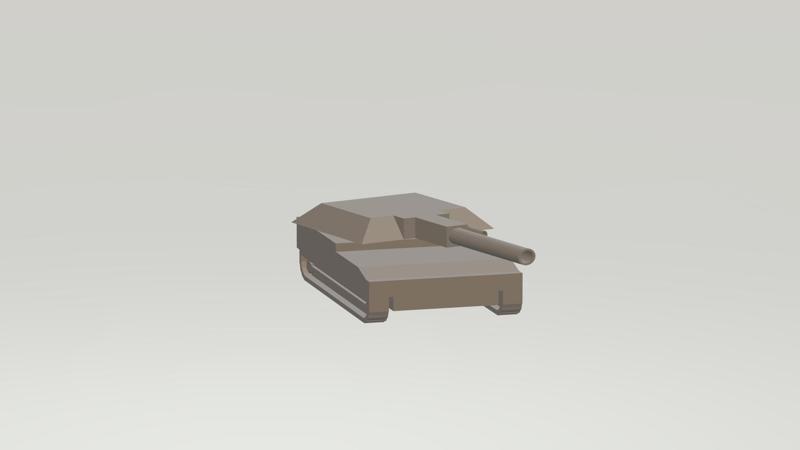 Toy tank with movable head