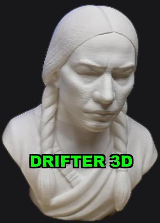 Native American Woman Bust - Older