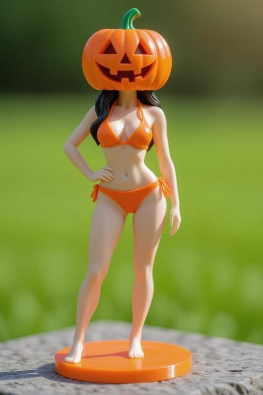 Sexy Jack-o'-lantern / art toy / nsfw / magic makes