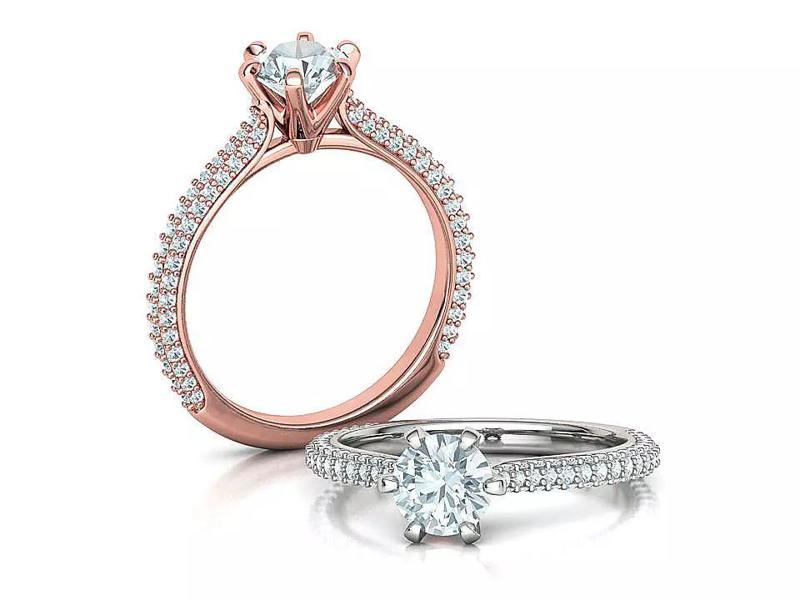 Isabella Solitaire Engagement Ring with 1ct Crown Head Design