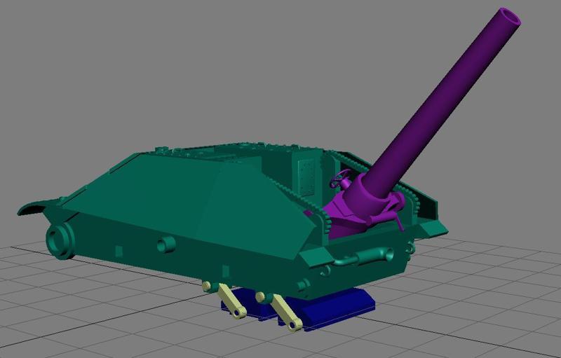1/72 German WWII 38D 280mm Sturmmörser
