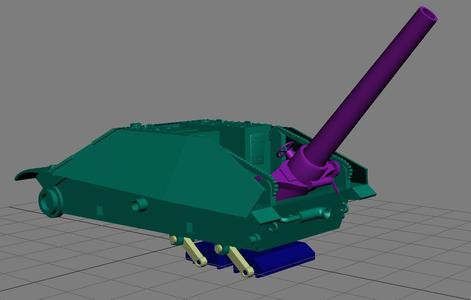 1/72 German WWII 38D 280mm Sturmmörser