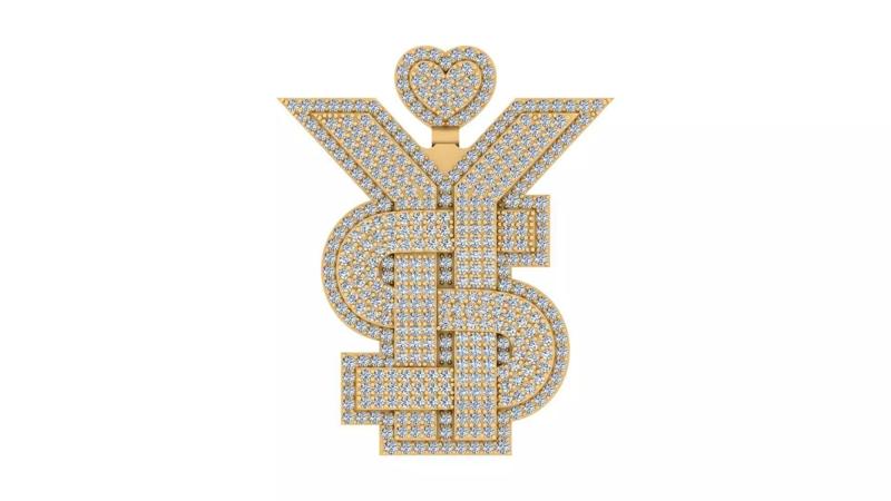 Iced-Out Diamond Pendant