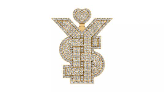 Iced-Out Diamond Pendant