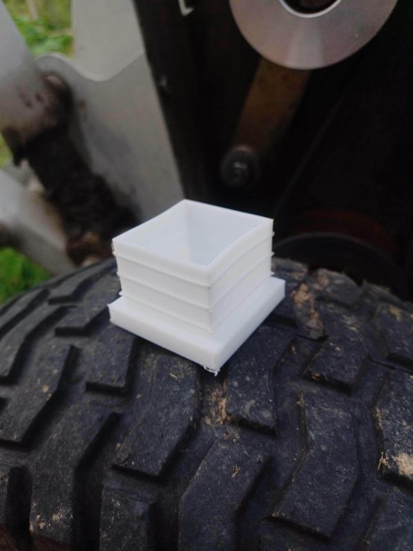 Metal tube end cap - 34mm