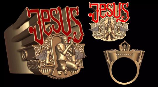 Jesus Signet Ring