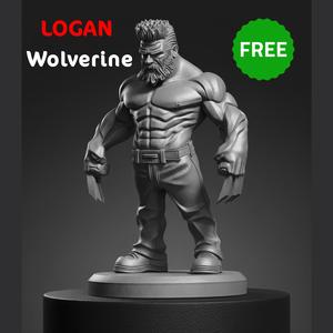 Logan Berserker – Free Stylized Wolverine 3D Printable Statue