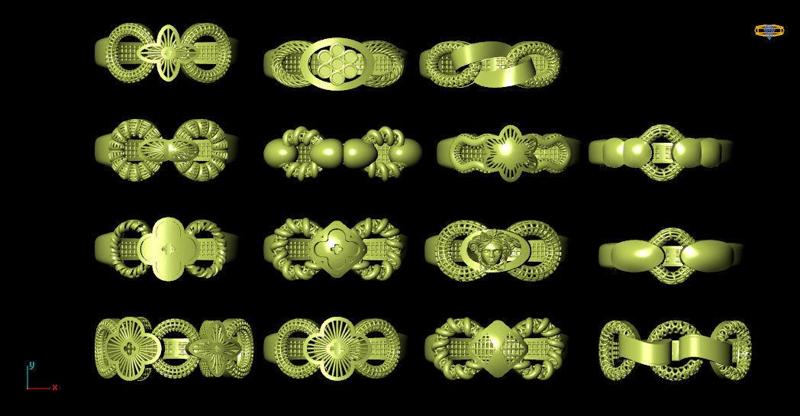 New Turkish Rings Collection STL File Lite Weight 2022