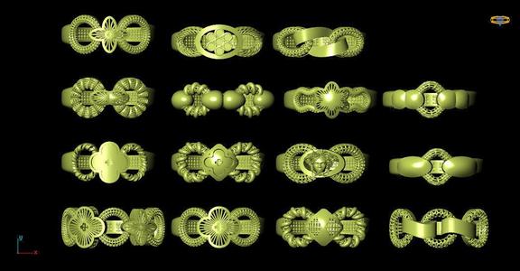 New Turkish Rings Collection STL File Lite Weight 2022