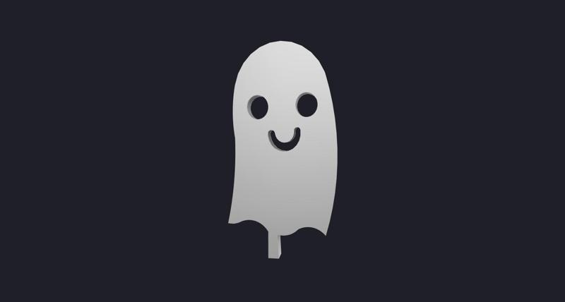 GHOST LAWN DECORATION 3D MODEL
