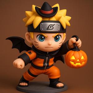 Chibi Naruto – Pumpkin Rasengan (Halloween Edition)