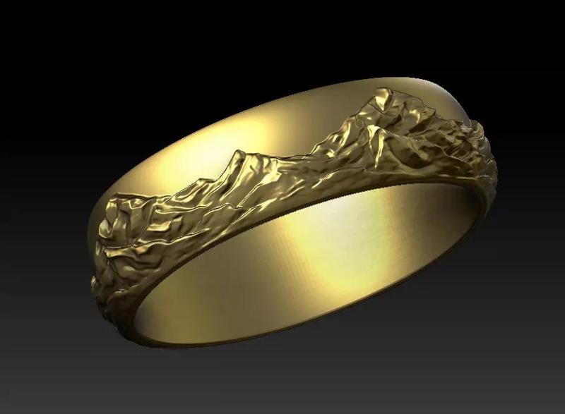 Mountain Landscape Ring