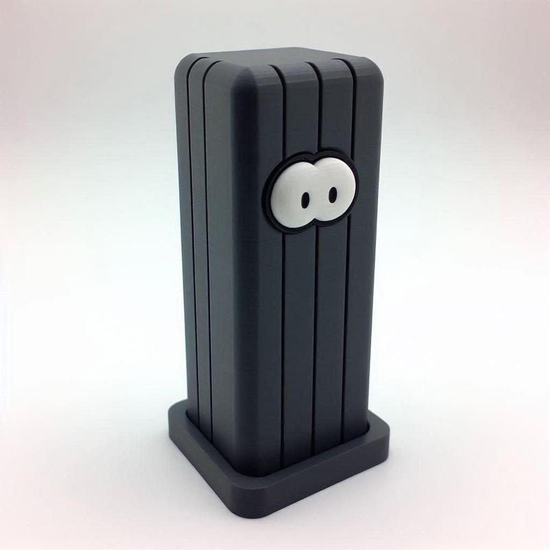 Cartoonic Style Long Box Holder 3D Print Decorative Showpiece