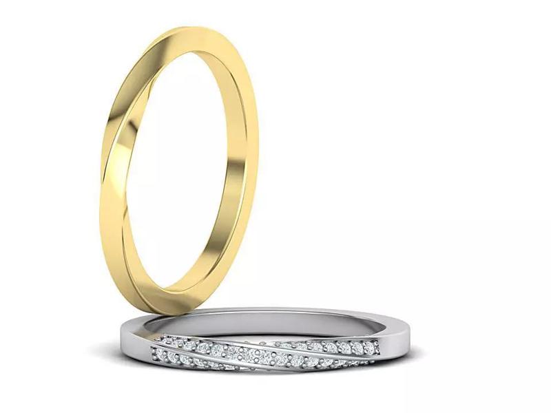 Mobius Wedding Ring 3dmodel Two versions