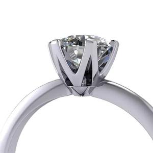 Modern 1 Carat Solitaire Knife Edge design Style Engagement Ring