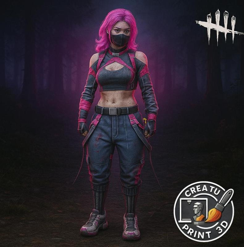 Yui Kimura Technical Team Dead by Daylight 3D Printable Model / Yui Kimura Equipo Técnico Dead by Daylight Modelo 3D Imprimible