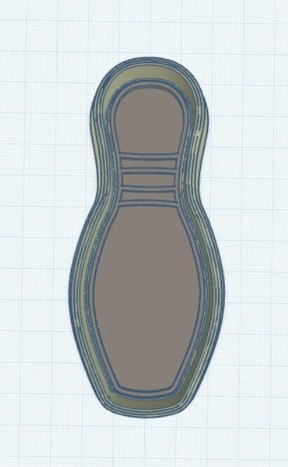 Bowling Pin Cookie Cutter