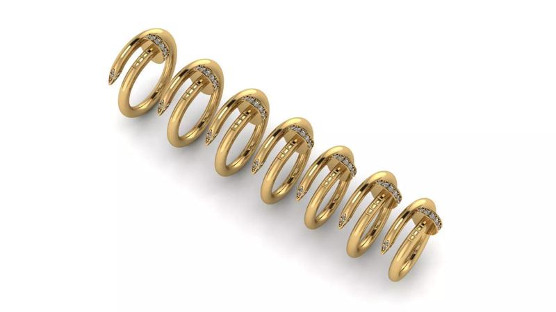 Nail rings 7x