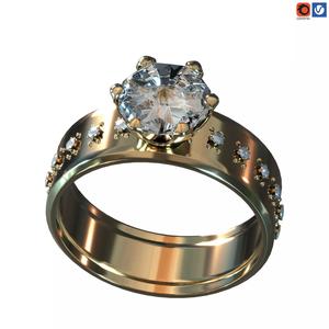 Diamond gold ring