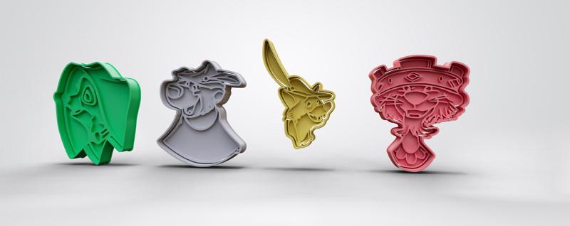 Robin Hood cookie cutter pack from Disney movie Robin Hood