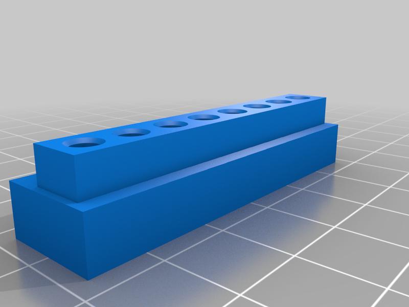 End light fiber optic holder for neopixel stick