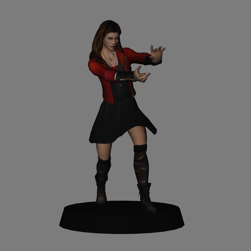 Scarlet Witch - Avengers Age of Ultron LOW POLYGONS AND NEW EDITION