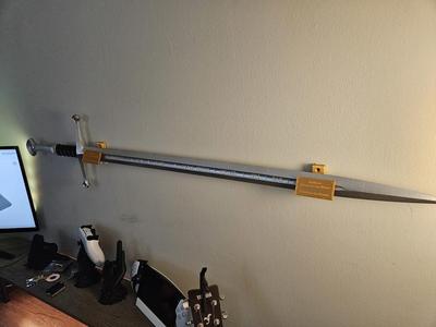 Horizontal Sword Mount -  Customizable
