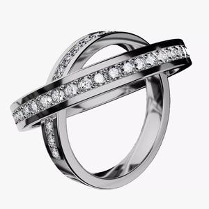 Half Eternity Diamond Wedding Ring for 3d print and rendering