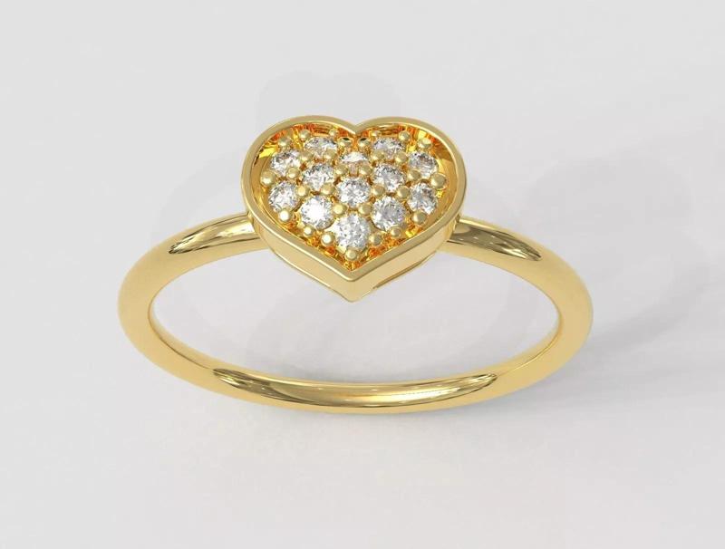 Heart Diamond Ring