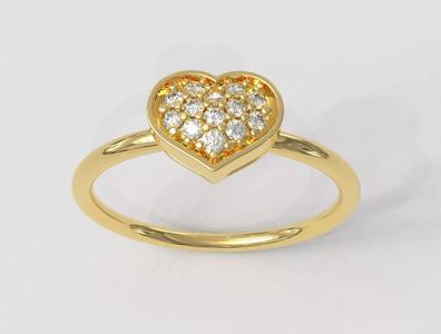 Heart Diamond Ring