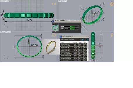 gold stl 3dm Bracelet a Flow of Shine and Modern Design bg0059