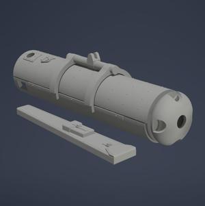 CLE MK3 container with rifle case in 1/72