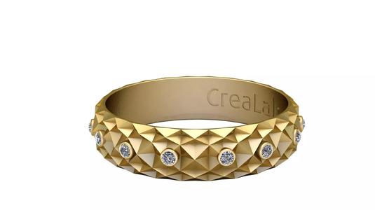 GOLDEN SIMPLE RING 3D PRINTABLE MODEL