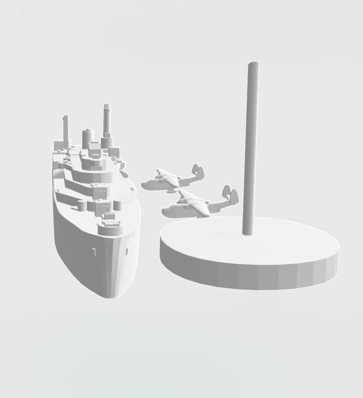 Currituck class seaplane tender pack 1:1800 WW2