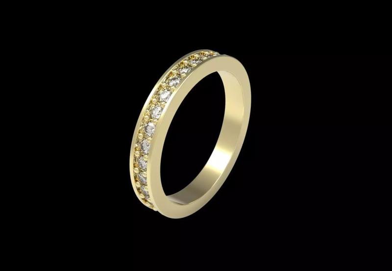 Aliance ring with stones RC-005
